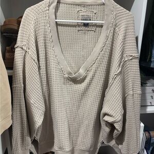 American Eagle Waffle Knit Sweater for Women